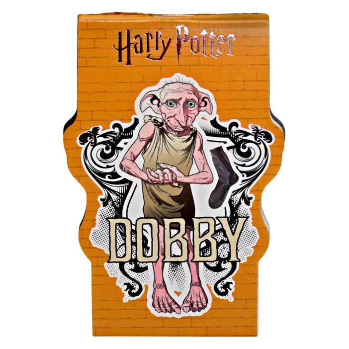 Блокнот фигурный А7 "Гарри Поттер-2", 40л, на скрепке, тиснение серебряной фольгой 