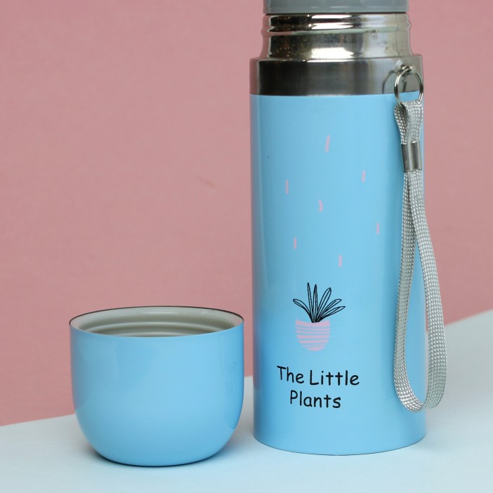 B-M-2532W-Z ТЕРМОС &quot;The little plants&quot; 350 ml (голубой) 