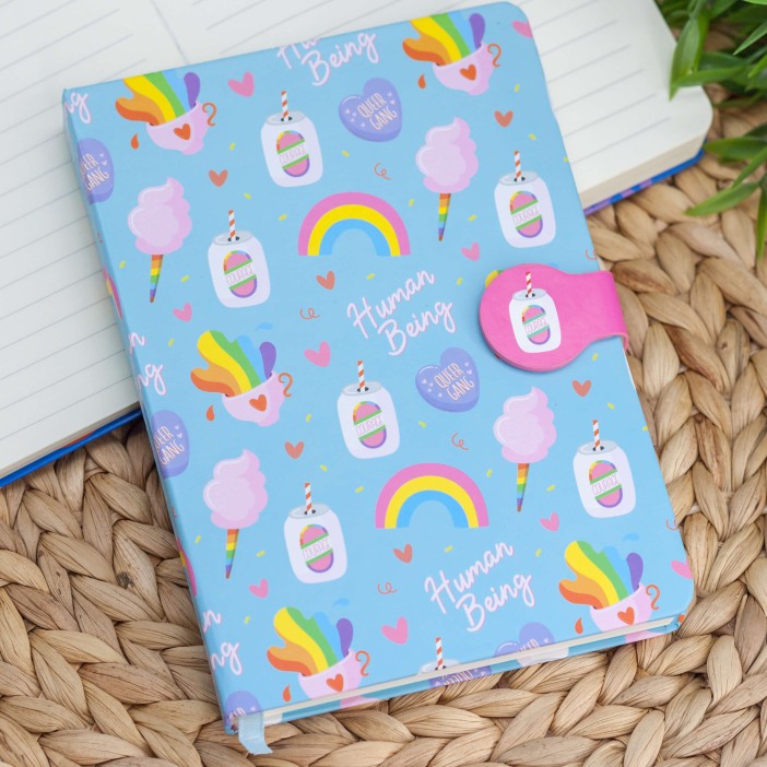 Блокнот (B6) &quot;Rainbow ice cream&quot;, blue (13*18) 