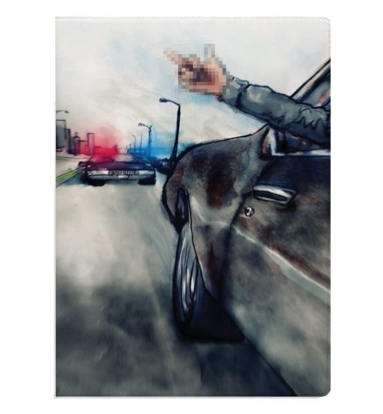 ОБЛОЖКА ДЛЯ ПАСПОРТА POLICE, плотность 600 мкм 