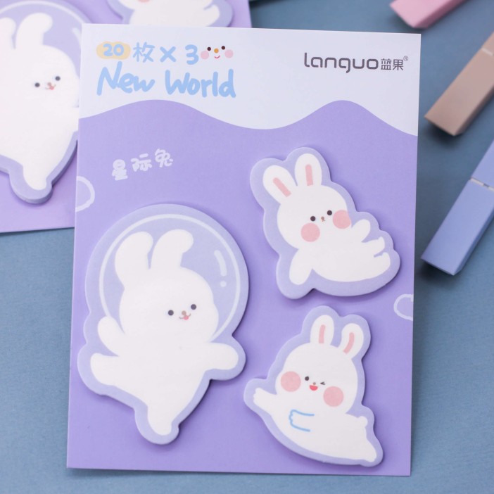 Блок для заметок "Cosmo hare", purple 