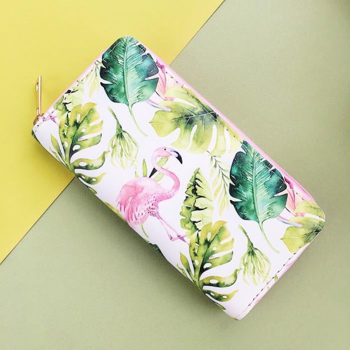 Кошелёк &quot;Flamingo/Green leaves&quot; 