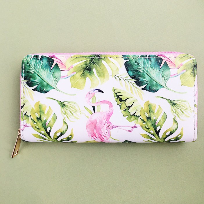 Кошелёк "Flamingo/Green leaves" 