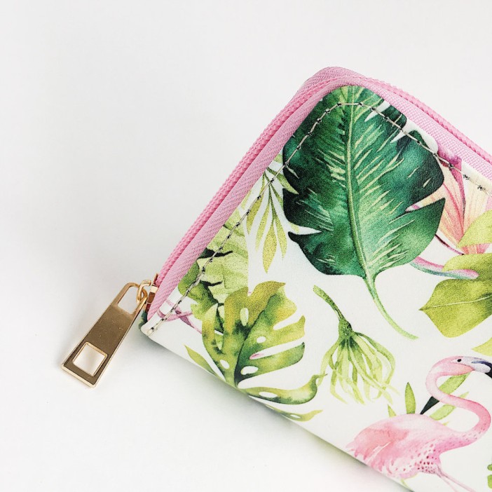 Кошелёк "Flamingo/Green leaves" 