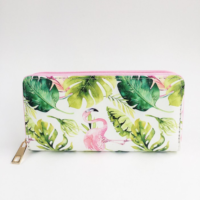 Кошелёк "Flamingo/Green leaves" 