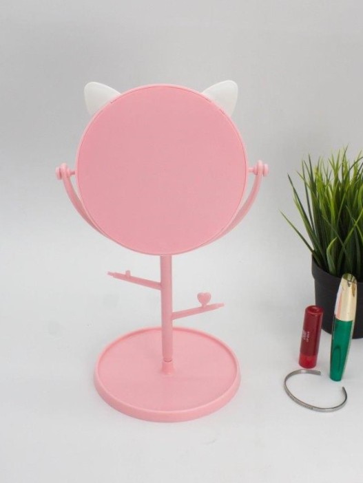 Зеркало настольное "Kitty tree", pink (28,5 x 15 см) 
