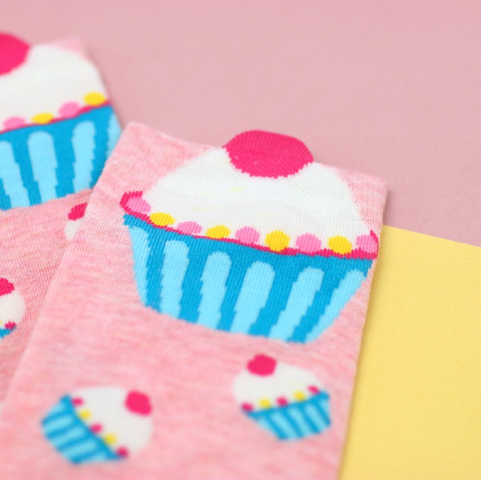 Носки "Пирожное", pink 