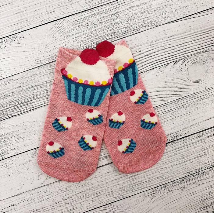 Носки "Пирожное", pink 