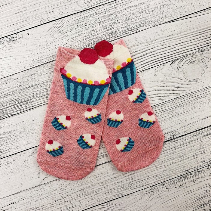 Носки "Пирожное", pink 