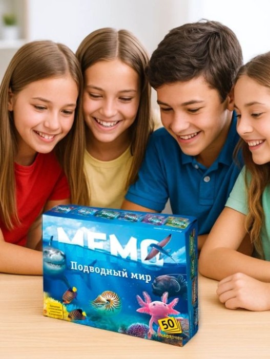 Мемо &quot;Подводный мир&quot; (50 карточек) 