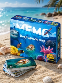 Мемо "Подводный мир" (50 карточек)