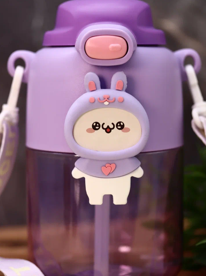 Бутылка «Cute animal, bunny», purple (800 мл)