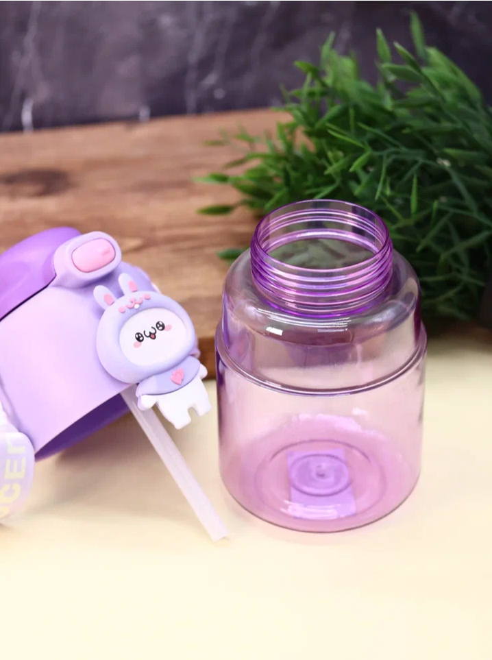Бутылка «Cute animal, bunny», purple (800 мл)