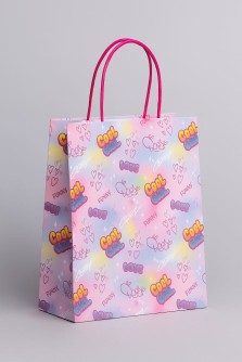 Пакет подарочный крафтовый «Cool gerl», heart (32*42*11)