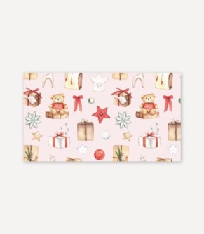 Набор сборных конвертов для денег 5 шт. «Медвежата и подарки», 16.5*8 см