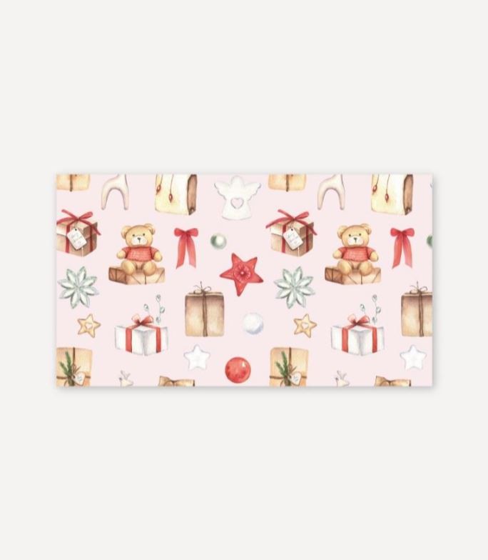 Набор конвертов для денег 5 шт. сборный «Медвежата и подарки», 16.5*8 см 