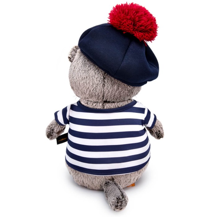 Мягкая игрушка &quot;Кот Басик в тельняшке и берете&quot; (19 см) 