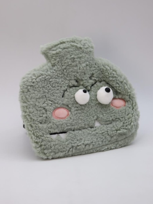 Грелка плюшевая &quot;Funny faces&quot;, frog, 1000 мл (20*20 см) 