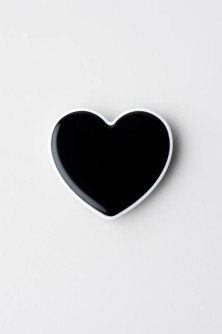 Попсокет "Black heart", gold