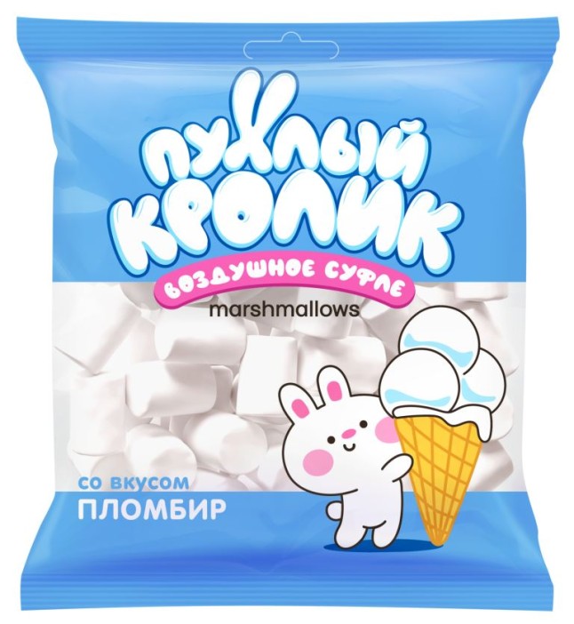 Набор воздушного суфле (Marshmallows) &quot;Пухлый кролик&quot; (4 шт.*85 гр.) 