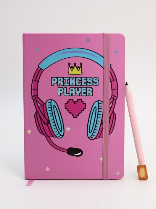 Блокнот (А5) &quot;Princess player&quot;, pink (14.5*21) 