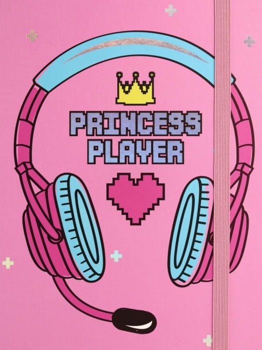 Блокнот (А5) &quot;Princess player&quot;, pink (14.5*21) 