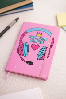 Блокнот (А5) &quot;Princess player&quot;, pink (14.5*21)