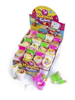 Набор карамель леденцовая с кислой пудрой «Кислый слив», 24шт.