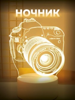 Ночник iLikeGift "Camera" LED, USB (9х18 см)