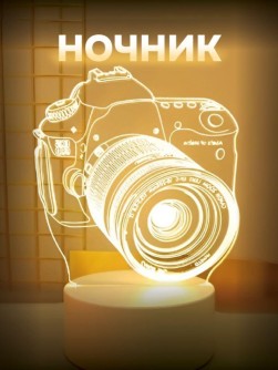 Ночник iLikeGift "Камера" светодиодный, USB (9х18 см)