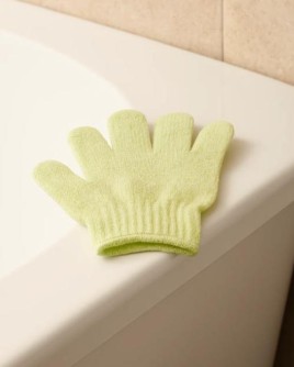 Мочалка-перчатка (19х15 см), 4 цв.