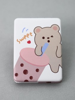 Зеркало "Sweet cocktail square", yellow