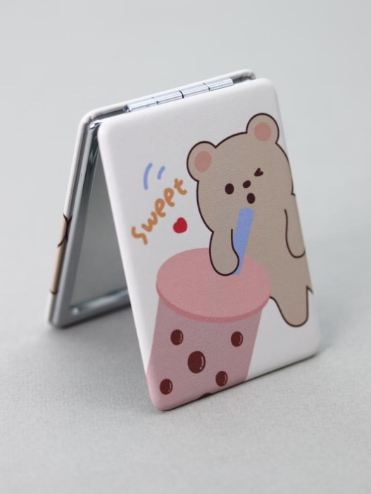 Зеркало "Sweet cocktail square", yellow 