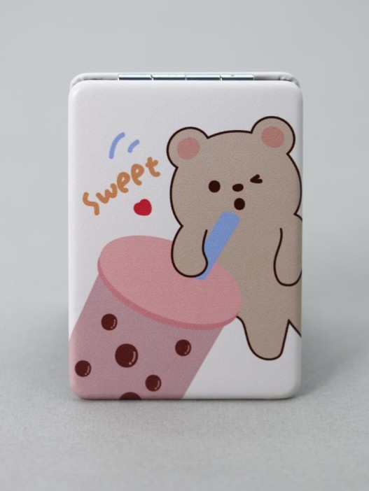 Зеркало "Sweet cocktail square", yellow 