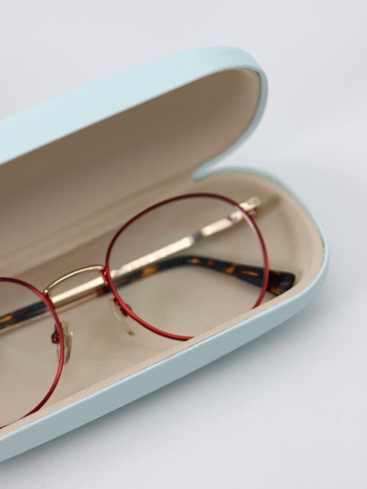 Чехол для очков &quot;Be happy life is good&quot;, green 