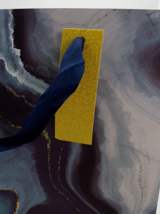 Пакет подарочный «Marble streaks», violet (26*32*12.5) 