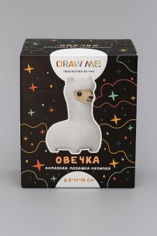 Алмазная мозаика на копилке (нижняя загрузка) Draw Me! «Cute sheep», (8.5*11*15 см)