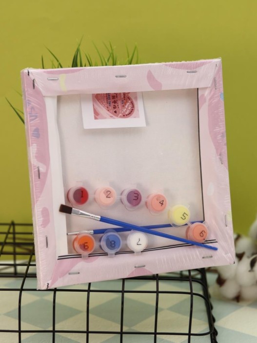 Картина по номерам на подрамнике Draw Me! «Heart with text», (20*20 см) 