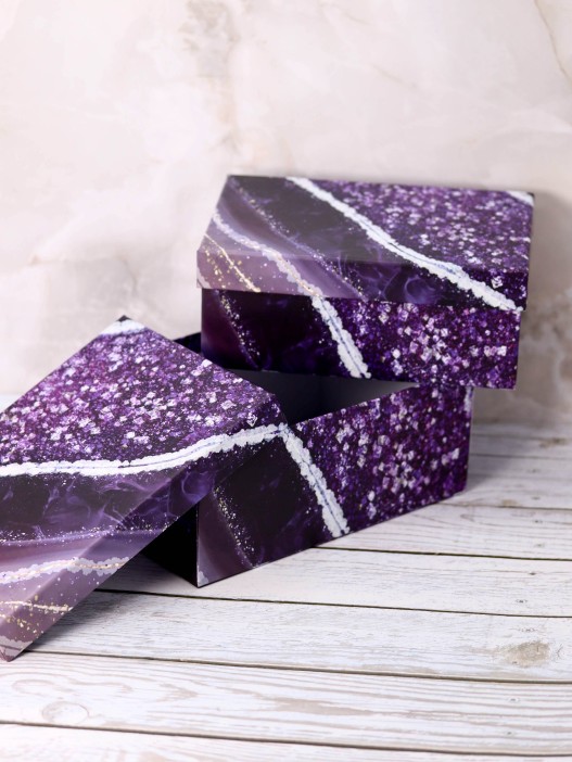 Подарочная коробка «Amethyst», purple (18*12*7) 