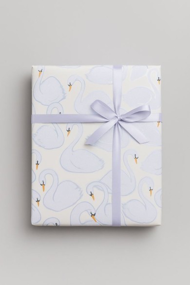 Упаковочная бумага «Swans», white (50*70 см)
