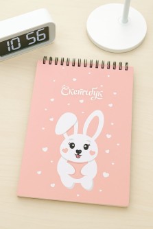 Скетчбук «Love bunny», 14х20 см,  плотность 100 гр