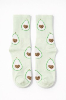 Носки женские "Авокадо с сердечком", р. 35-40