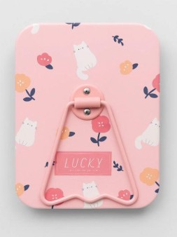 Зеркало настольное "Lucky cat", pink (16*12 см)