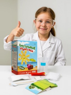 Набор для опытов Хрустальные пушистики "СОЛНЫШКО"