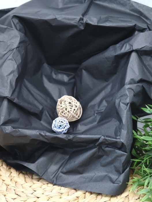 Бумага тишью &quot;Classic&quot;, black, 50 х 66 см, 14 г/м2 (набор 10 шт.) 