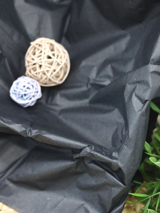 Бумага тишью &quot;Classic&quot;, black, 50 х 66 см, 14 г/м2 (набор 10 шт.) 