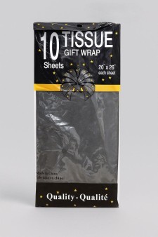 Бумага тишью "Classic", black, 50 х 66 см, 14 г/м2