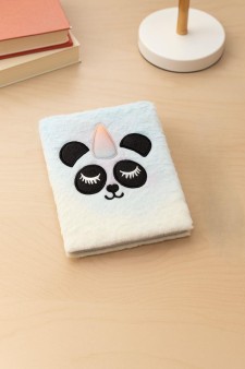 Блокнот плюшевый «Pandacorn», pink, 21,5х15 см, плотность 70 гр.