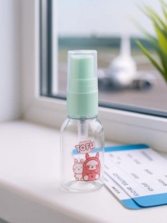 Дорожная бутылочка &quot;Family bunny&quot;, green (25 ml)