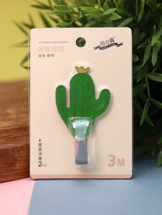 Крючок на липучке «Cactus», green 